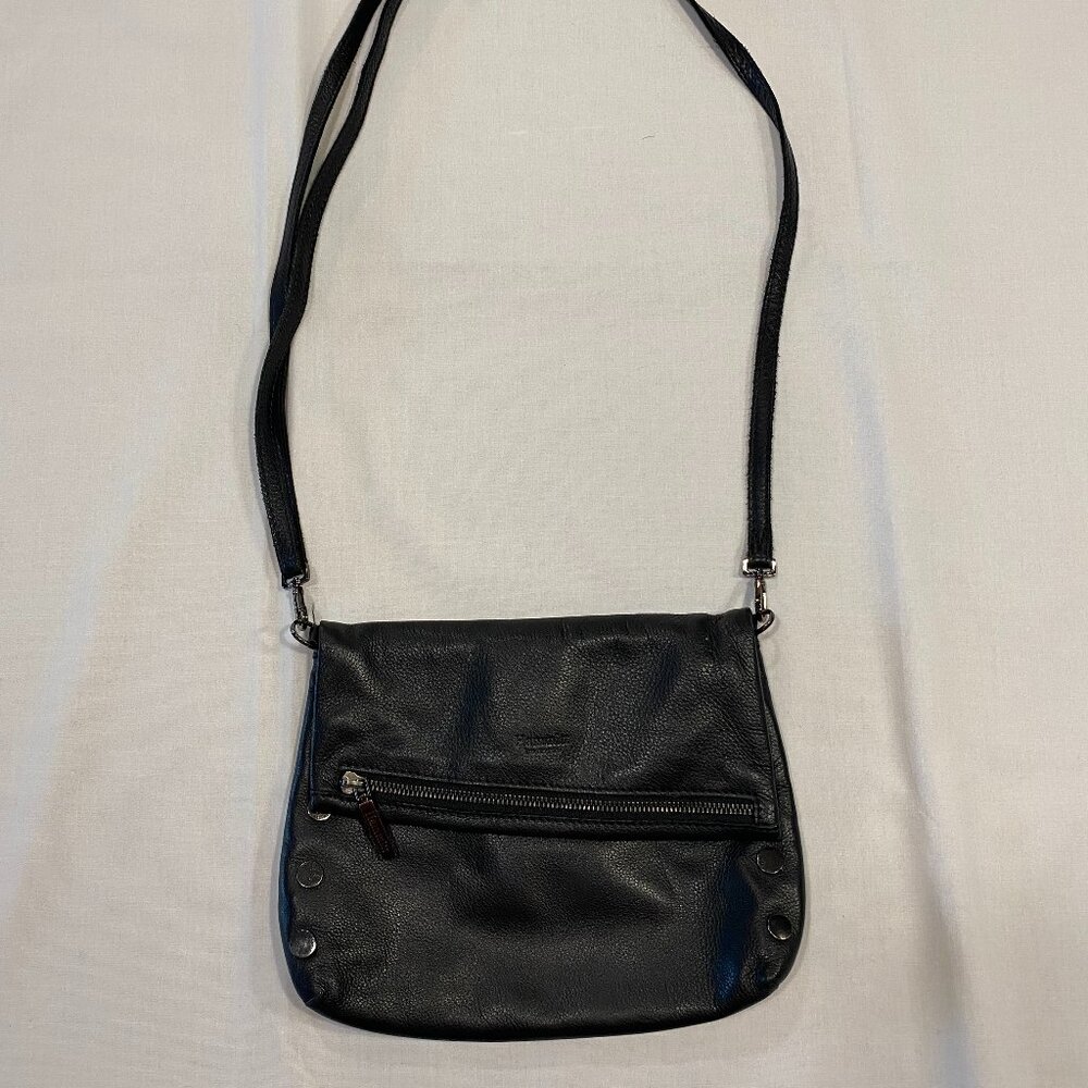 Hammitt VIP Crossbody Purse in Black and Gunmetal